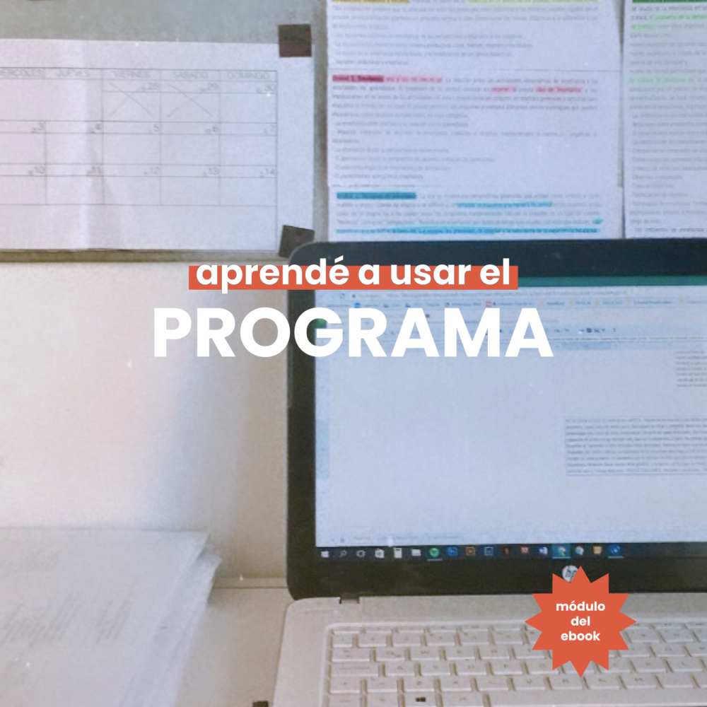 Guía para usar mejor el programa de la cátedra