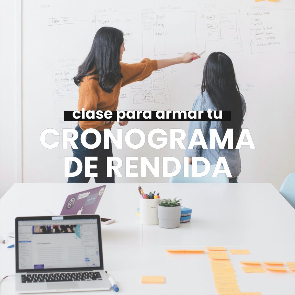 Clase | Para armar el cronograma de rendida